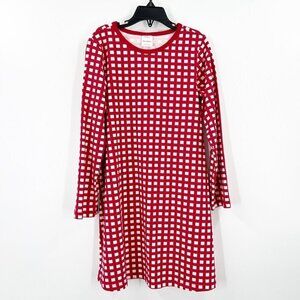 Hanna Andersson Check Gingham Red White Dress
